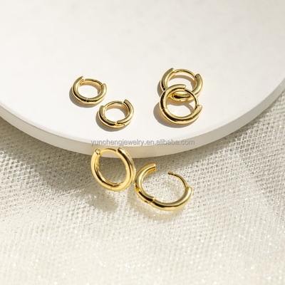 Silber feiner Schmuck Minimalist 18K Gold 9MM 11MM 13MM Loop Set für FedEx DHL UPS TNT EMS Versand