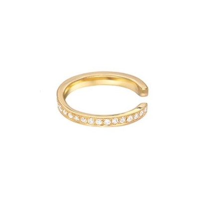 Klassische Regenbogen-Schaufel für Frauen Kubischer Zirkon 925 Sterling Silber Ohrenschlauch Schmuck