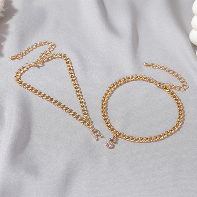 Personalisiertes 18K Goldplattiertes Mode-Brass-Cuban Link Chain-Tennis-Armband für Frauen