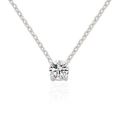 ODM 8mm Sterling Silberkette Klar CZ 18k Gold überzogen Kette