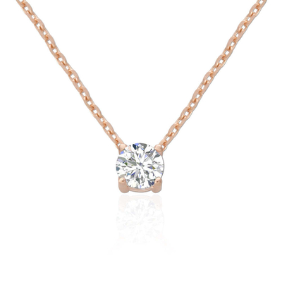 ODM 8mm Sterling Silberkette Klar CZ 18k Gold überzogen Kette