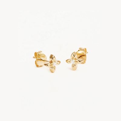 925er Sterling Silber Blumen Ohrstecker, kleine Größe für den täglichen Gebrauch