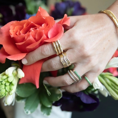 Einzigartiges Design 14K Gold Ring für Frauen und Männer Klassiker