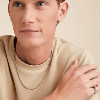 Handgefertigte 18K Goldplattierte Runde Box Halskette mit schneller Lieferung und anpassbarem Logo