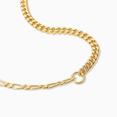 18K Goldplattierte Doppelkette Halskette für Mädchenstil Accessoires Kollektion