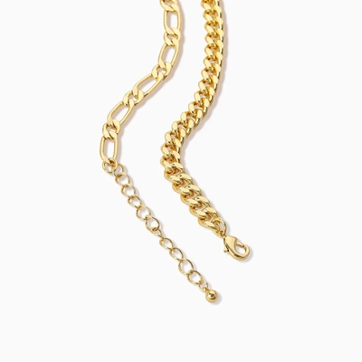 18K Goldplattierte Doppelkette Halskette für Mädchenstil Accessoires Kollektion