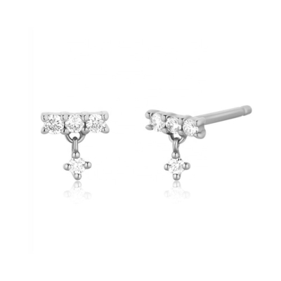Vergoldete 2022 Minimalist Stud Ohrringe für Frauen in 925 Sterling Silber