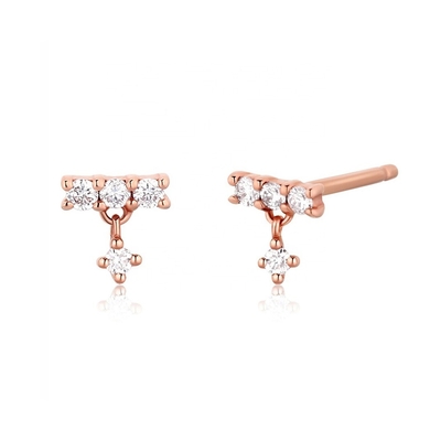 Vergoldete 2022 Minimalist Stud Ohrringe für Frauen in 925 Sterling Silber