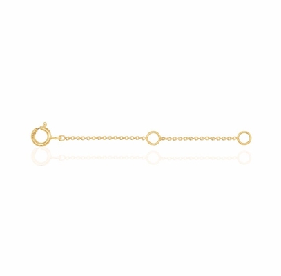 Gold beschichtet 925 Sterling Silber Armband und Halskette Kettenverlängerer für Jahrestag