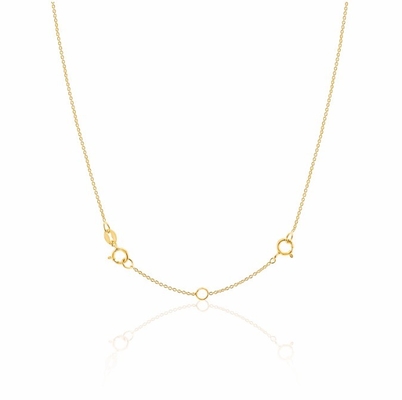 Gold beschichtet 925 Sterling Silber Armband und Halskette Kettenverlängerer für Jahrestag