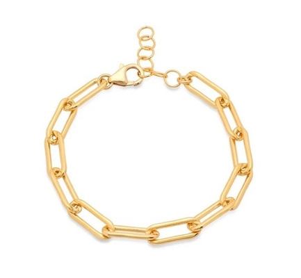 Dickerer Messing Armband 18K Goldkette für Männer und Frauen in verschiedenen Längen von Karen