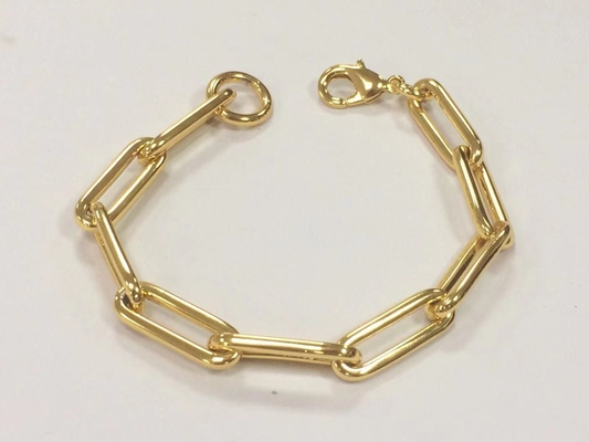 Dickerer Messing Armband 18K Goldkette für Männer und Frauen in verschiedenen Längen von Karen