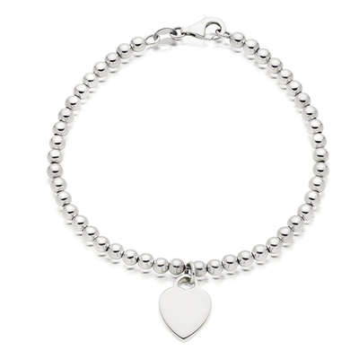 Herz und Baum Form Charme Perlen Armband 925 Sterling Silber für Damen Armbänder