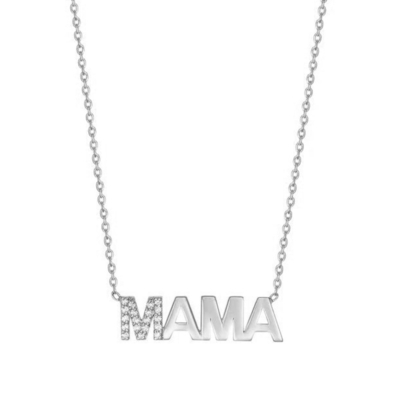 Verlobung 2022 Einzigartiges MAMA 18K Gold Großhandel Muttertag Geschenke 925 Sterling Silber Halskette Schmuck