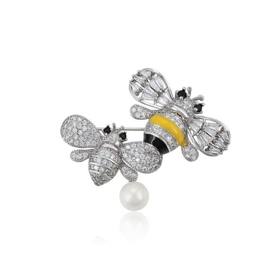 Besondere Farben: Esmalte Bienenbrücke Kristall Strass, Hummelbiene Lapel
