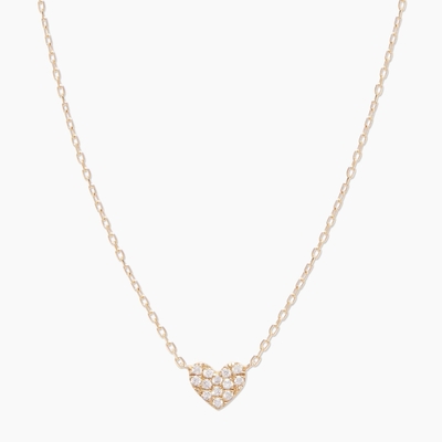 Herz Pave Weiß CZ Damen-Schicht 925 Sterling Silber Halskette