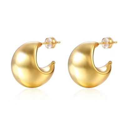 Mode-Ehrringe mit 18K-Goldplattierung