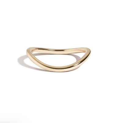 Elegante 18K-Goldplattierte Hochzeitsringe aus Edelstahl für Mädchen