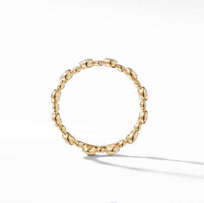 Klassiker Zirkon Eternity Band Gold überzogen Schmuck US Größe 10 Clear CZ Ring