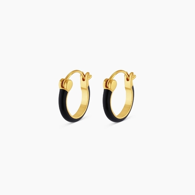 Farbige 925 Sterling Silber Hoop Ohrringe 18K Gold Stapeln Hoop Ohrringe