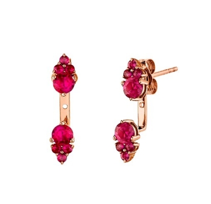 Weiße Kubikzirkon-Cluster-Diamant-Stud-Jacke-Ohrringe 925 18K Goldplattiert