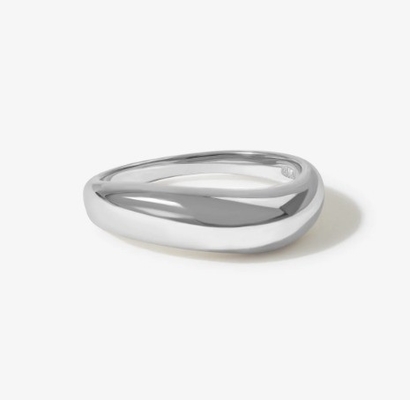 US5-US10 925 Sterling Silber Stackbare Ringe 18K Goldplattiert