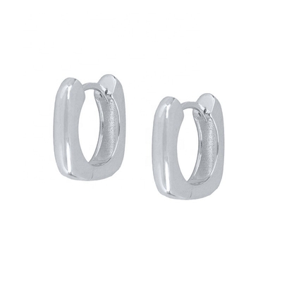 Ohrringe Echt 18K Gold Plattiert Hoop Huggie Sterling Silber 925 Schmuck für Frauen Mädchen