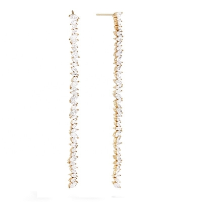 Schmuck Custom andere Ohrringe Typ Long Silberplattierung Ohrringe mit Marquis CZ Stein