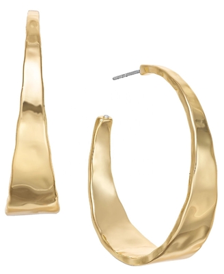 ODM Kupferlegierung Medium Hoop Ohrringe 14k Gold Hoop Ohrringe Medium