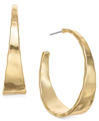 ODM Kupferlegierung Medium Hoop Ohrringe 14k Gold Hoop Ohrringe Medium