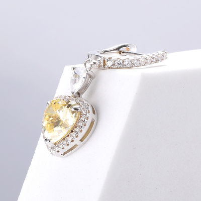 OEM Liebesherz Diamant Ohrringe 925 Sterling Silber Liebesherz Ohrringe