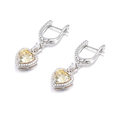 OEM Liebesherz Diamant Ohrringe 925 Sterling Silber Liebesherz Ohrringe