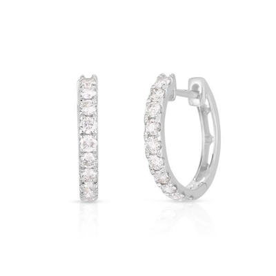 Schmuck Art Ohrringe 18K Gold beschichtet CZ Schlafring für Frauen 925 Sterling Silber