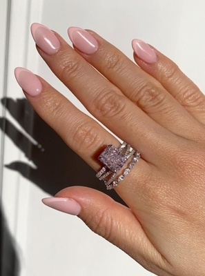 Silberplattierte Baguette Blauer Diamant 5A Eisschnitt CZ Verlobungsring für Frauen 925 Sterling Silber