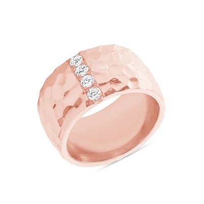 Größe 6 - Größe 10 Herren Eternity Band 18K Goldplattierte Messingringe