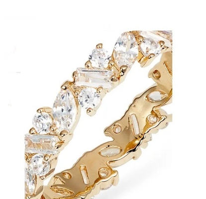 Brasilianische Kübel Zirkonia Ewigkeit Ring Set perfektes Geschenk für jeden Anlass