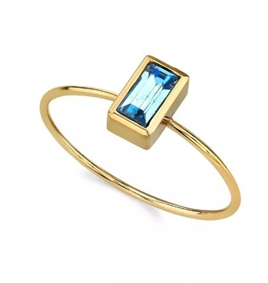 14K Gold-Dipped Cubic Zirkonia Kristall Ring OEM Strassring