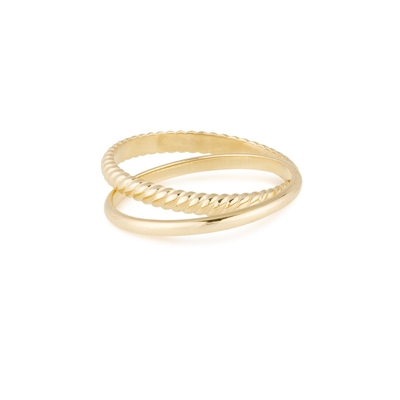 18K Goldplattiert Handgefertigt Set Flat Band 925 Sterling Silber Ringe für Frauen