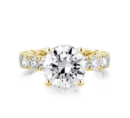 18K Gold Weiß Zirkon Ewigkeit Band 925 Sterling Silber Verlobungsringe