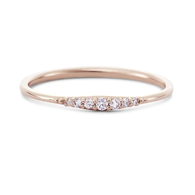 Einfach 14K Goldplattiert Handgefertigt Stapeln Dünn 925 Sterling Silber Ringe
