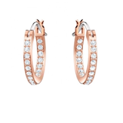 Elegante Ohrringe Blau Weiß Cz 925 Sterling Silber Dangle Hoop Ohrringe für Frauen