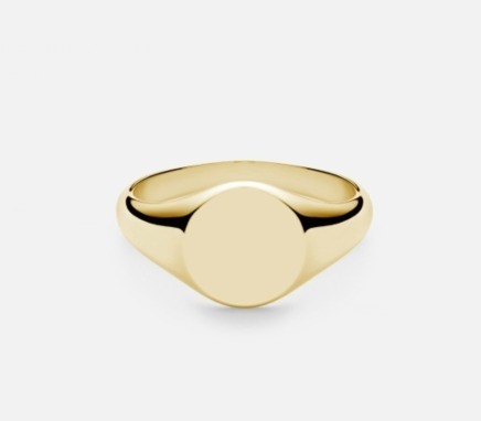18K-Goldplattiertes, maßgeschneidertes, graviertes Siegel 925 Sterling Silber Unisex Schmuckringe