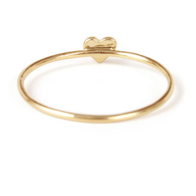 Einzigartiger Herzring, echtes 925 Sterling Silber, 18K Goldplattiert