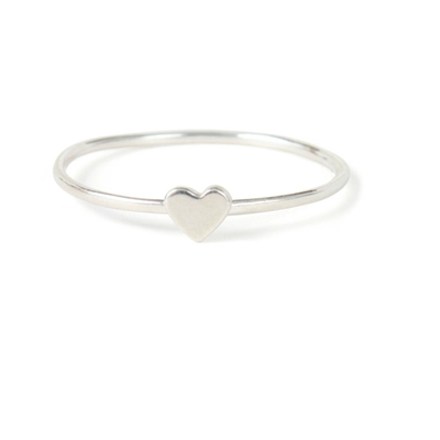 Einzigartiger Herzring, echtes 925 Sterling Silber, 18K Goldplattiert