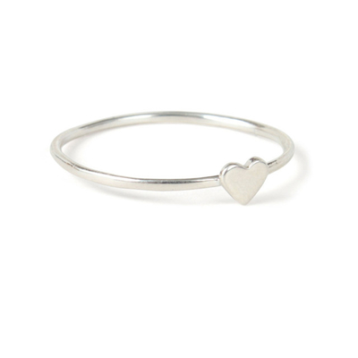 Einzigartiger Herzring, echtes 925 Sterling Silber, 18K Goldplattiert