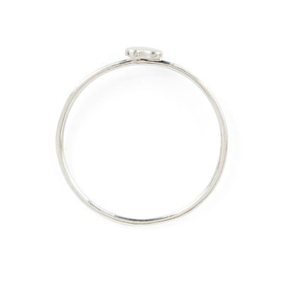 Einzigartiger Herzring, echtes 925 Sterling Silber, 18K Goldplattiert