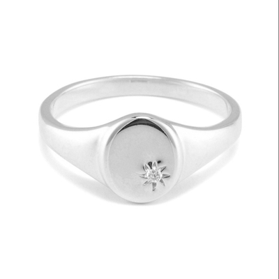 18K Gold Vermeil Sonnenblumen Siegelring mit Minority Design in 925 Sterling Silber