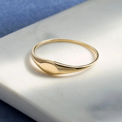 925 Sterling Silber 18K Goldplattierte Bandringe Schmuck für Frauen Mann Unisex Accessoires
