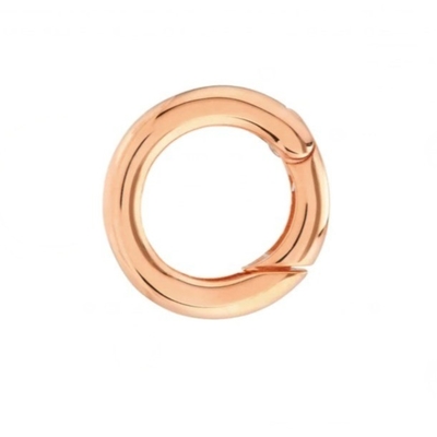 14K Goldplattiert Rund Charm Enhancer Connector Halskette Schmuck Art Anhänger oder Charms Gebrauch