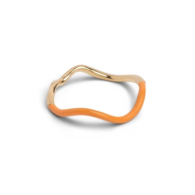 925 Sterling Silber 18k Gold Rosa Emaille Band Ringe für Frauen Mädchen